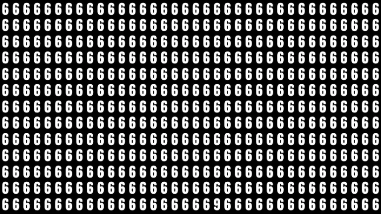 1 Minute Brain Teaser: You Have A High IQ If You Can Find the Number 9 in 15 Seconds