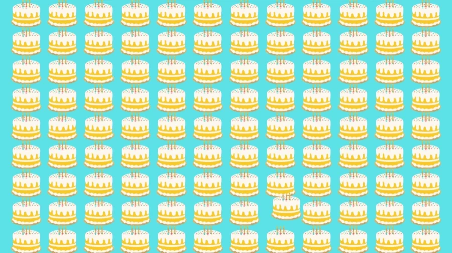 Optical Illusion: Can you find the Odd Cake within 10 Seconds?